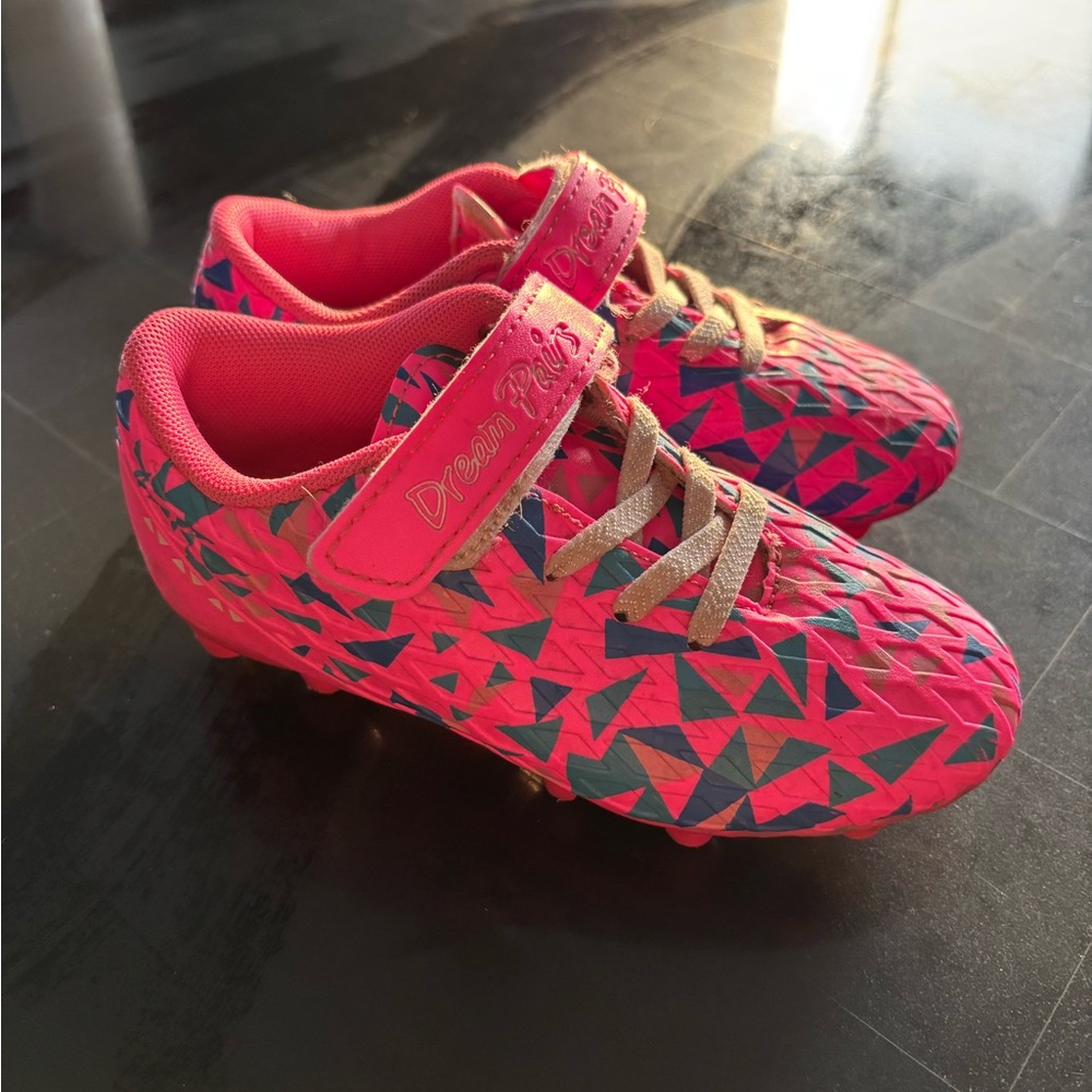 Dream Pairs Kids Cleats - Pink and Blue